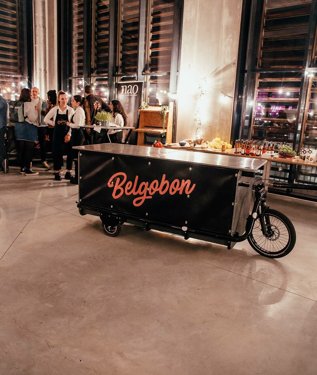 Un des vélos cargos utilisé pour la livraison par Belgobon